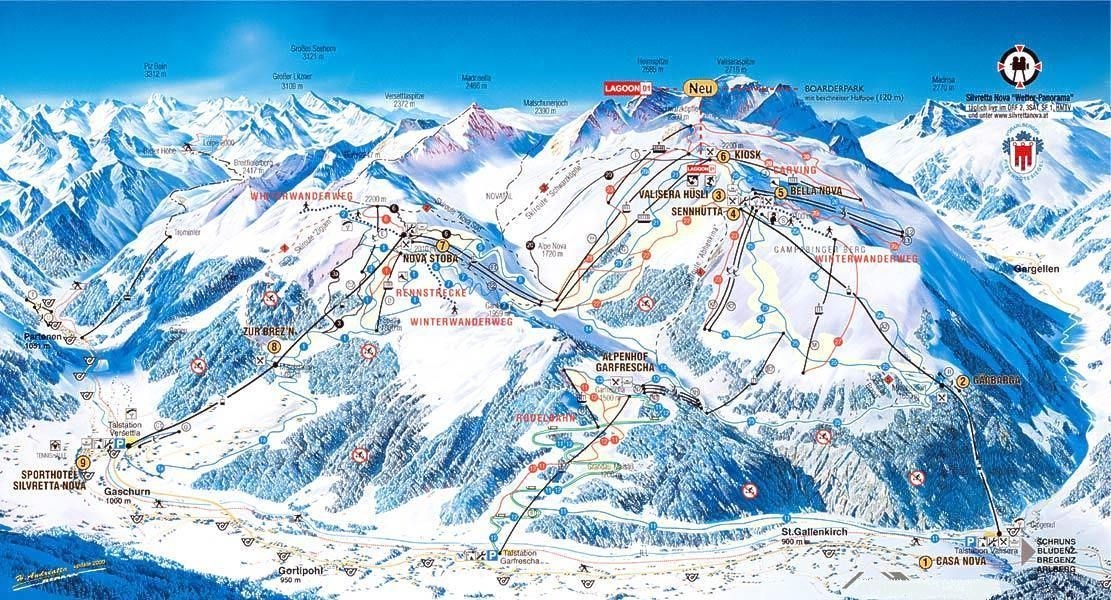 Pistkarta Montafon 2
