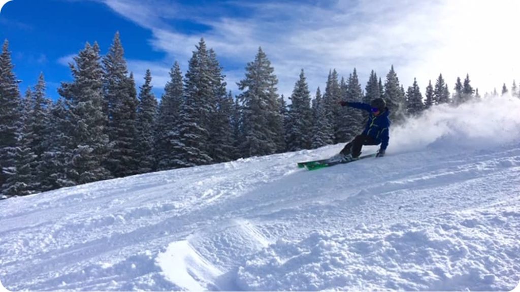 Skridskoåkning i snö
